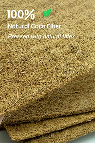 Coconut Fiber Mat, Yarrdfir 12 x 160 inch Natural Coconut Liners for planters Flower Basket, Natural Coconut Fiber mat, Garden Decoration, Animal pet pad, Reptile Carpet, Snow Mat (12 x 160) - size: 12x160 Inch
