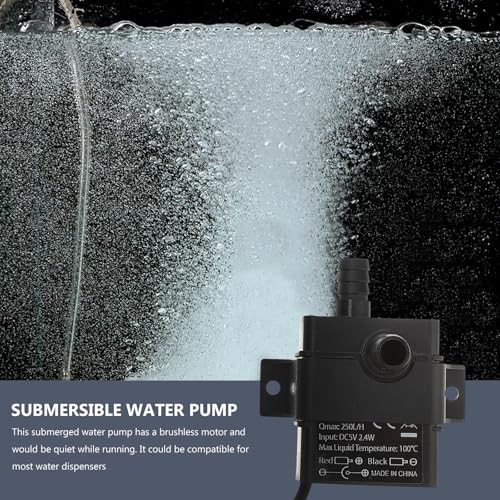 Happyyami Miniature Brushless Dc Water Pump 5v Submersible Micro Aquarium Fountain Pump for Fish Tank and Pet Drinking Fountain 2m Lift Height