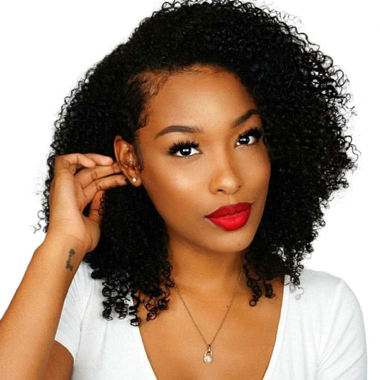 Bly 7A Mongolian Afro Kinky Curly Human Hair Single Bundle 18 Inch Unprocessed Hair Weave Weft Big Hair For African American Wom