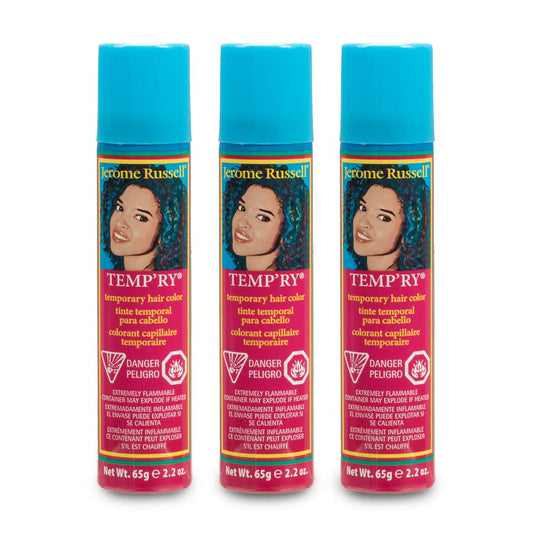 Jerome Russell Temp'Ry Spray-On Burgundy Hair Color, 2.2Oz X 3 Pack