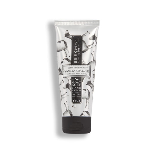 Beekman 1802 Pure Goat Milk Hand Cream, Vanilla Absolute - Scented - 3.4 Oz - Moisturizing Lotion For Dry Skin - Anti-Aging Hydr