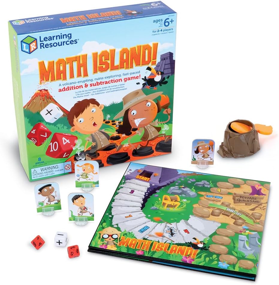 Learning Resources Math Island Addition & Subtraction Game for Kids