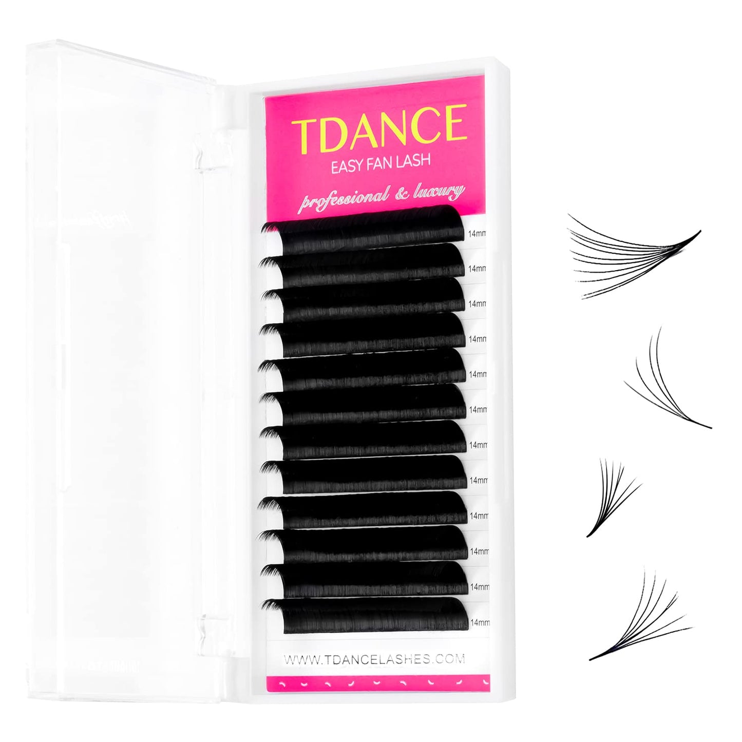 Tdance Eyelash Extension Supplies Rapid Blooming Volume Eyelash Extensions Thickness 0.07 D Curl 18Mm Easy Fan Volume Lashes Sel