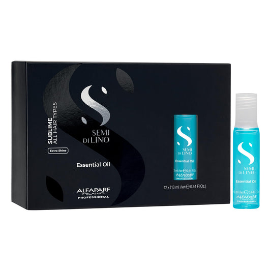 Alfaparf Milano Semi Di Lino Sublime Essential Hair Oil Treatment - Hydrating Hair Oil To Protect & Smooth Ends - With Flaxseed