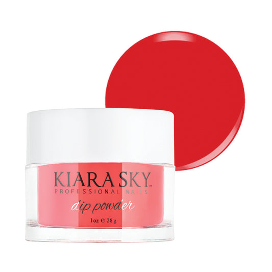 Kiara Sky Long Lasting Nail Dip Powder Red Tones 1 Oz, Danger