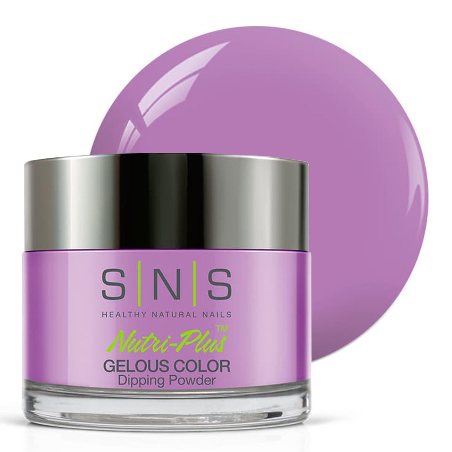 Sns Nail Dip Powder, Gelous Color Dipping Powder - Violet Lovers (Purple/Lavender, Cream) - Long-Lasting Dip Nail Color Lasts 14