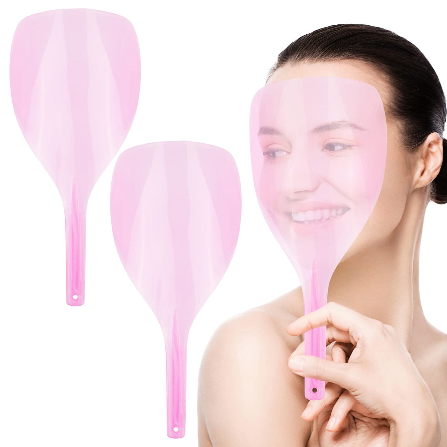 Auear, Pro Barber Hairspray Face Shield Hair Salon Hairdressing Hair Stylist Mask Salon Hair Cutting Dust Water Proof Plastic Sh