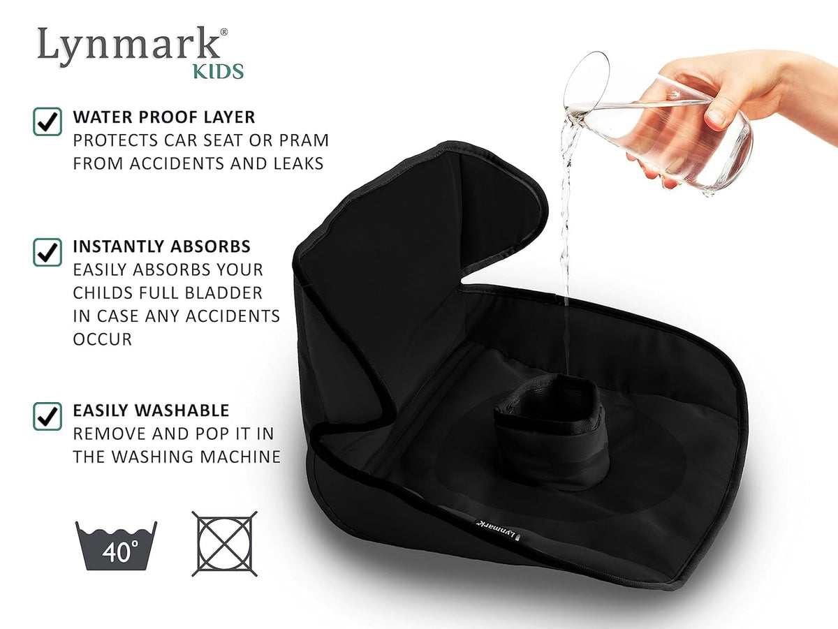 Lynmark® Potty Training Car Seat Protector Cover - Pee Protector, 1 Pk Black
