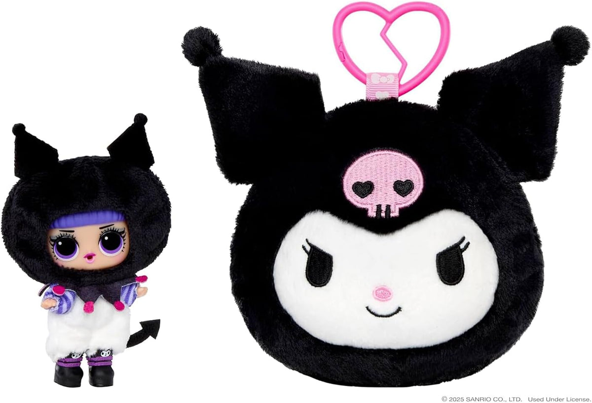 LOL Surprise Loves Hello Kitty and Friends Reversible Plush - Blind Plush with Matching Tot, Sanrio Characters, On-The-Go Play, 5 Surprises, 6 Adorable Styles!