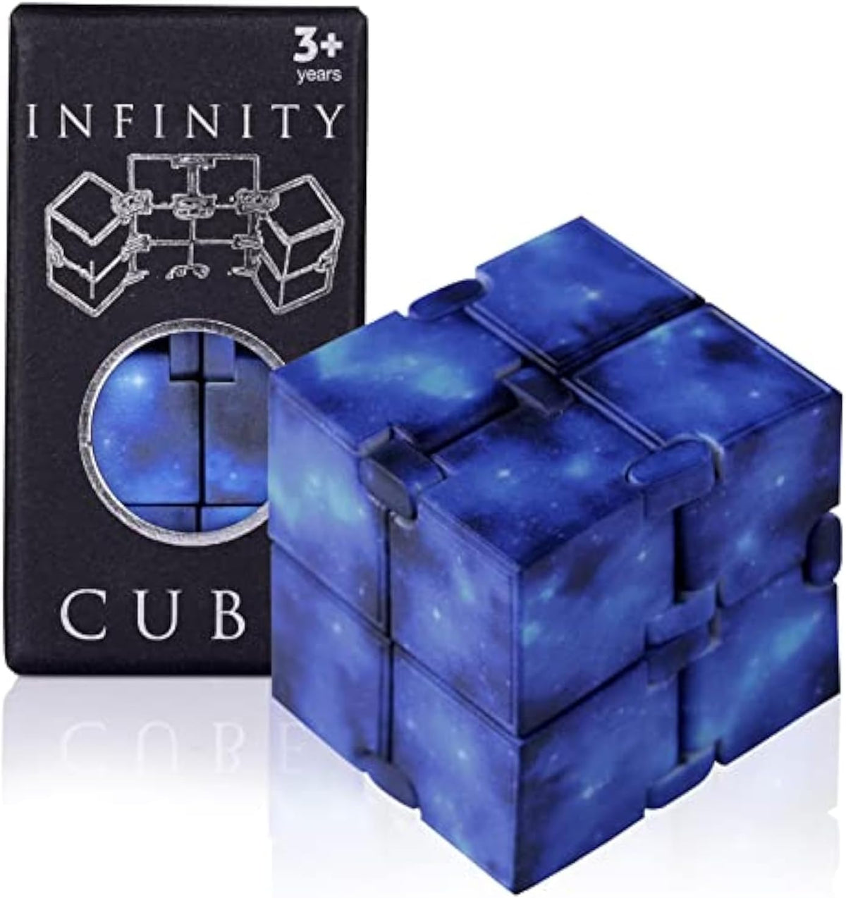 Infinity Cube Sensory Fidget Toy, EDC Fidgeting Game for Kids and Adults, Cool Mini Gadget Best for Calming and Stress Relief and Kill Time, Autism Toys Dementia Gift Stocking Stuffers
