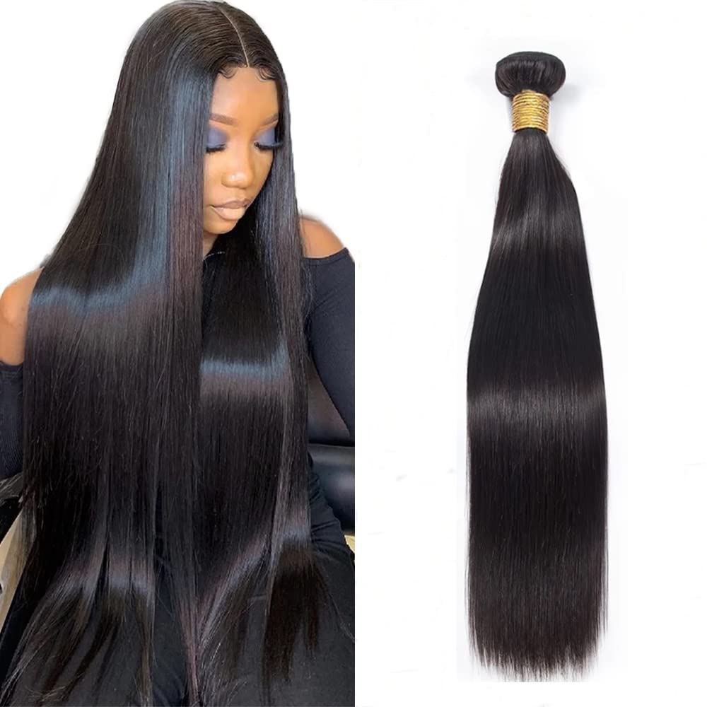10A Straight Hair 1 Bundles Brazilian Virgin Human Hair Bundles Straight 20 Inch 100% Unprocessed Virgin Hair 1 Bundles Straight