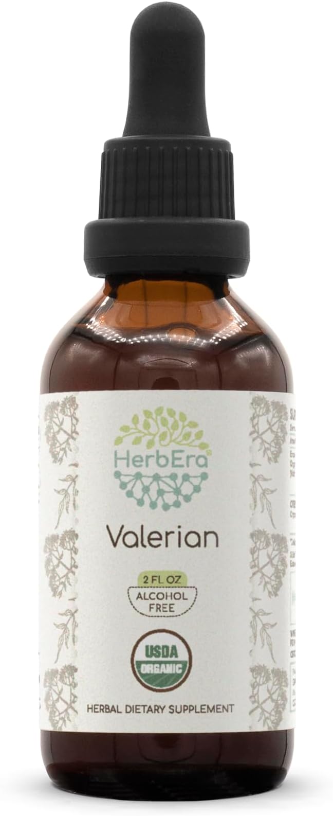 Valerian B60 USDA Organic Tincture | Alcohol-Free Extract, High-Potency Herbal Drops | Certified Organic Valerian (Valeriana officinalis) Dried Root (2 oz)