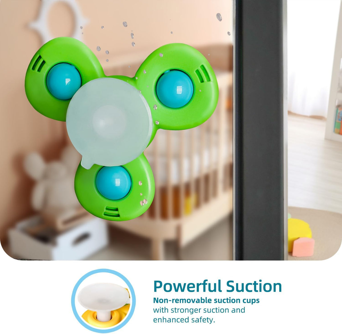 LiKee Strong Suction Cup Fidget Toys: Captivating Motion and Multi-Sensory Stimulation for Babies and Toddlers