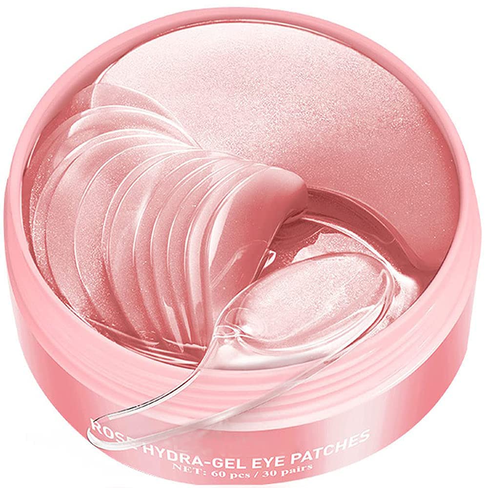 Akary Eye Patches Rose Hydra-Gel Eye Mask Sheet Lady Skin Care Pad Remove Fine Lines Smooth Repair The Eyes Skin, Under Eye Gel