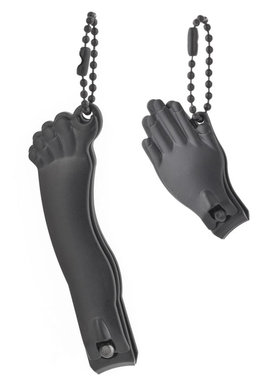 Kikkerland Black Hand & Foot Nail Clippers Set, 0.22 Pound