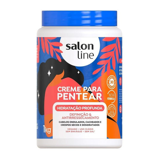 Linha Tratamento (Creme Para Pentear) Salon Line - Hidratacao Profunda 1000 Gr - (Salon Line Treatment (Combing Cream) Collectio