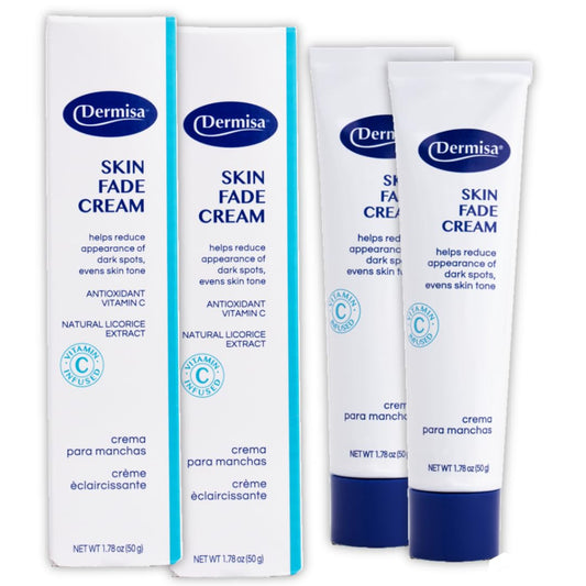 Skin Fade Cream With Vitamin C | Helps Reduce Dark Spots And Age Spots | All Skin Types | 1.78 Oz | Pack Of 2