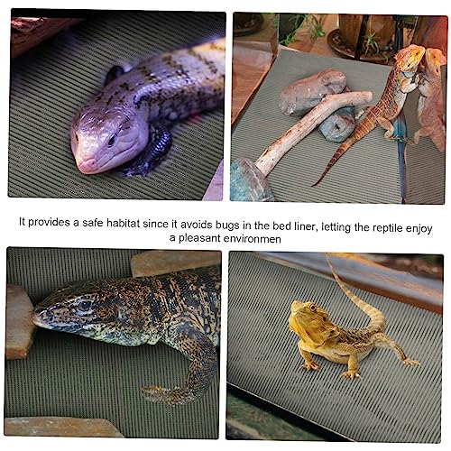Toddmomy Reptile Terrarium Liners Snake Substrate Pad Reusable Tortoise Bedding Lizard Carpet Pet Bedding Substrate