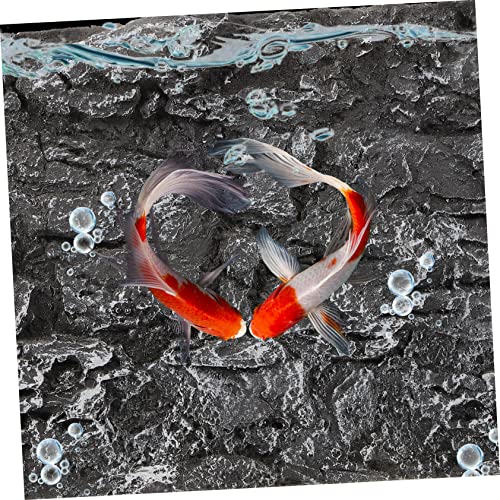 Gatuida 3D Rock Decorative Panel Tank Background Snake Backdrop Reptile Tank Decor Fish Background