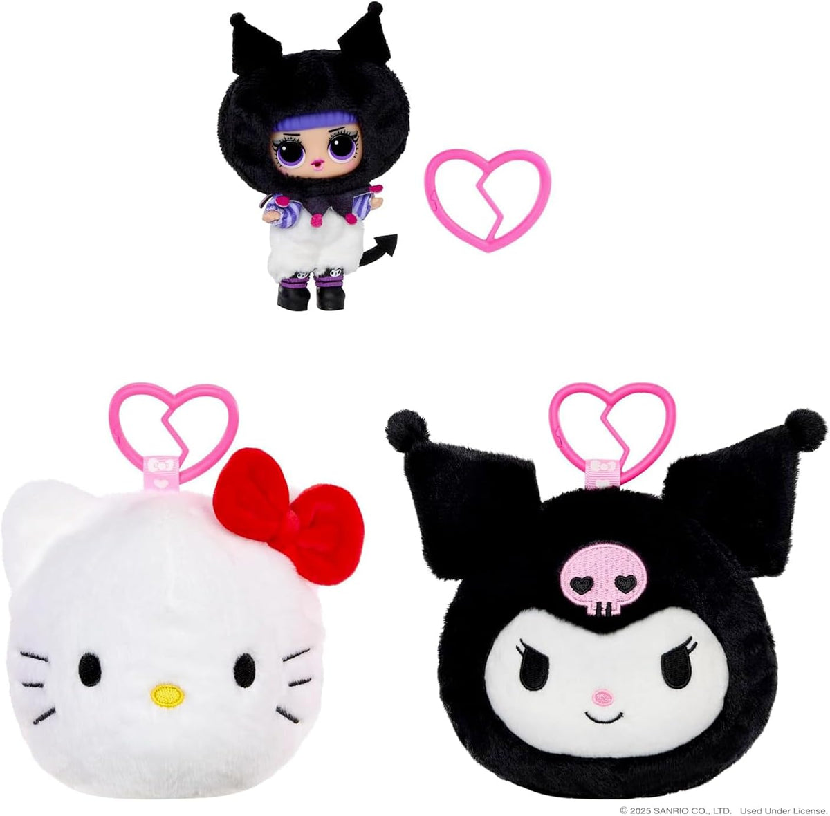 LOL Surprise Loves Hello Kitty and Friends Reversible Plush - Blind Plush with Matching Tot, Sanrio Characters, On-The-Go Play, 5 Surprises, 6 Adorable Styles!