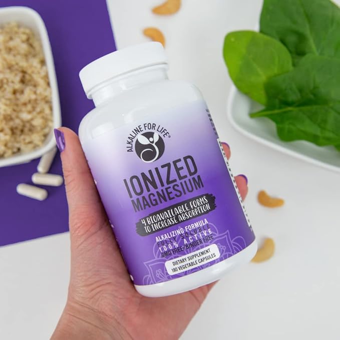 Ionized Magnesium - Magnesium Glycinate, Citrate, Ascorbate - 180 Capsules