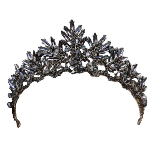 Beaupretty Baroque Queen Crown Crystal Wedding Crown For Women Gothic Baroque Crown Vintage Headband Luxury Headpiece For Weddin