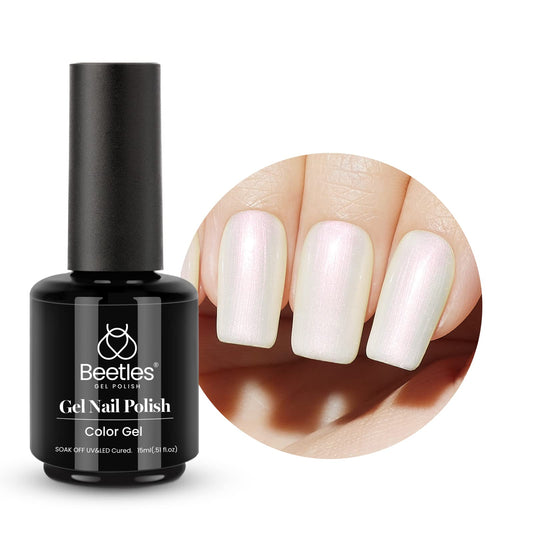 Beetles Gel Nail Polish, 1 Pcs 15Ml Mermaid Pearl Polish Iridescent Nail Polish Opal Nail Polish Soak Off Nail Art Manicure Salo