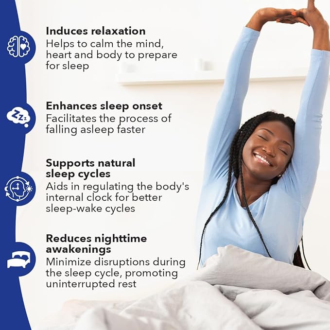 LifeSeasons Rest-ZZZ - Natural Sleep Support Supplement - Fall Asleep & Stay Asleep - Calms Nervous System - Ease Muscle Tension & Restlessness - Low Dose Melatonin GABA & Chamomile - 120 Capsules