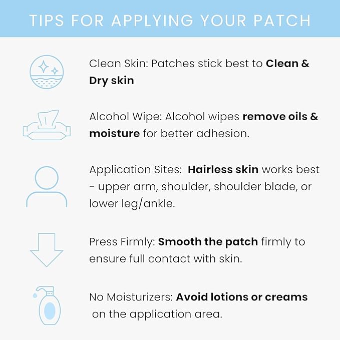 Original Sleep Patches - 30 Topical Sleep Support Patches with Valerian Root Extract, Passionflower, Hops, Magnesium Glycinate Transdermal Skin Stickers