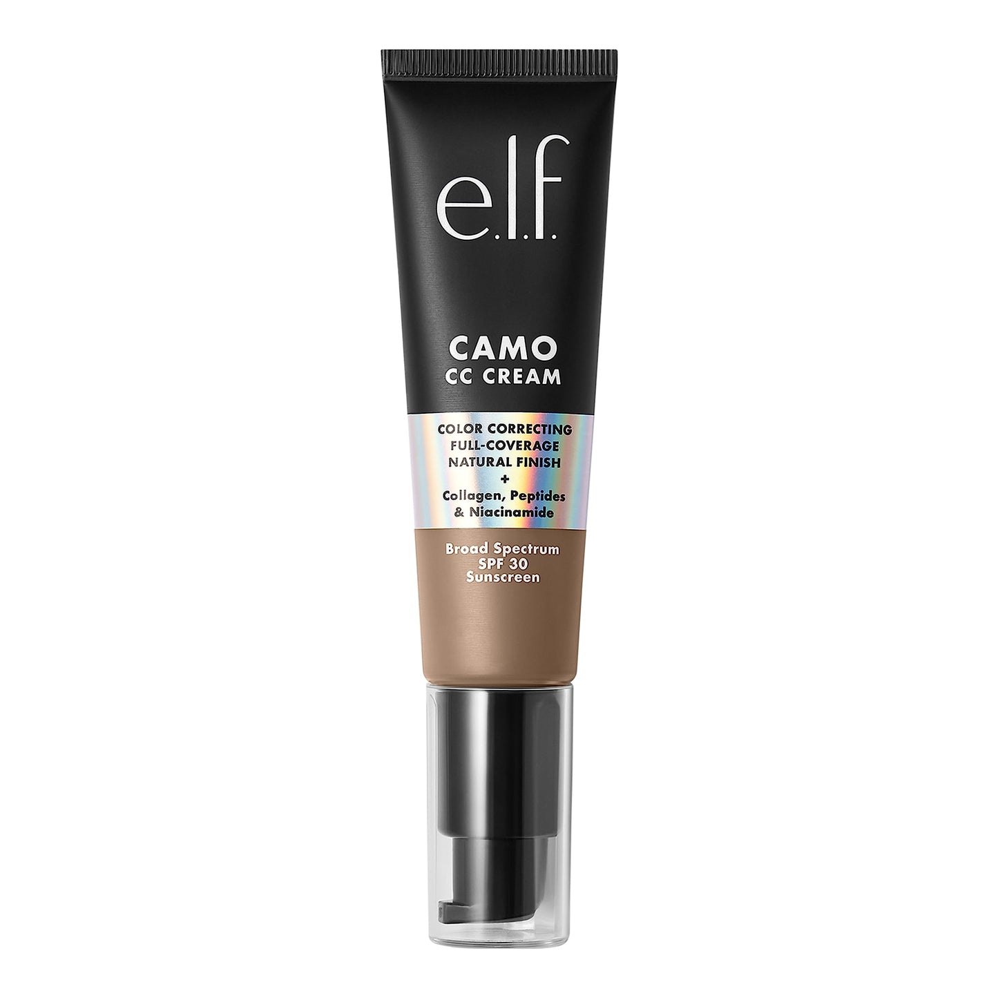 E.L.F. Camo Cc Cream, Color Correcting Medium-To-Full Coverage Foundation With Spf 30, Deep 500 W, 1.05 Oz (30G)