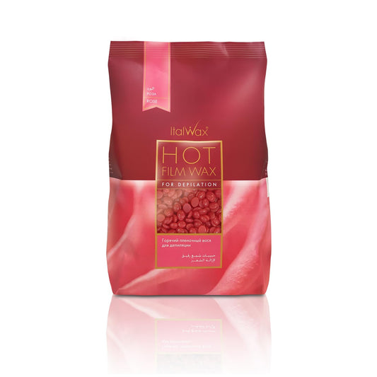 Italwax Rose - 500G / 1.1Lb - Hard Wax Beads For Hair Removal - Natural Formulation Ideal For All Skin Type - Unscented - Recomm