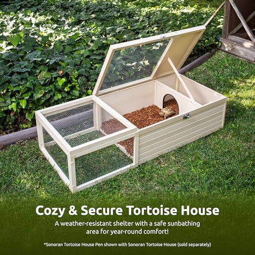 New Age Pet ECOFLEX Tortoise House, Durable Outdoor Tortoise Shelter, Weather-Resistant & Easy to Clean - style: Classic