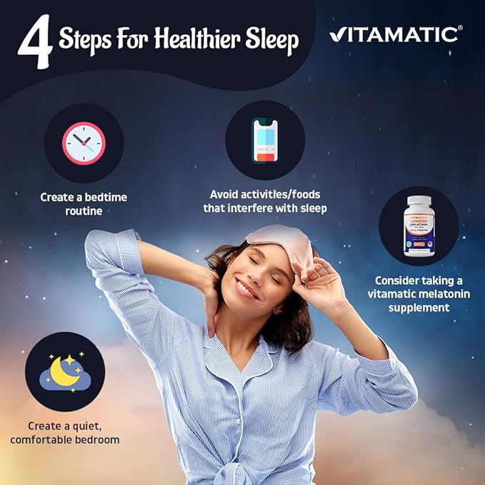 Vitamatic Melatonin 30 mg - with B6 & L-Theanine - 120 Fast Dissolve Tablets with Natural Berry Flavor (2 Tablets Dose = Melatonin 60 mg) (120 Count (Pack of 1))