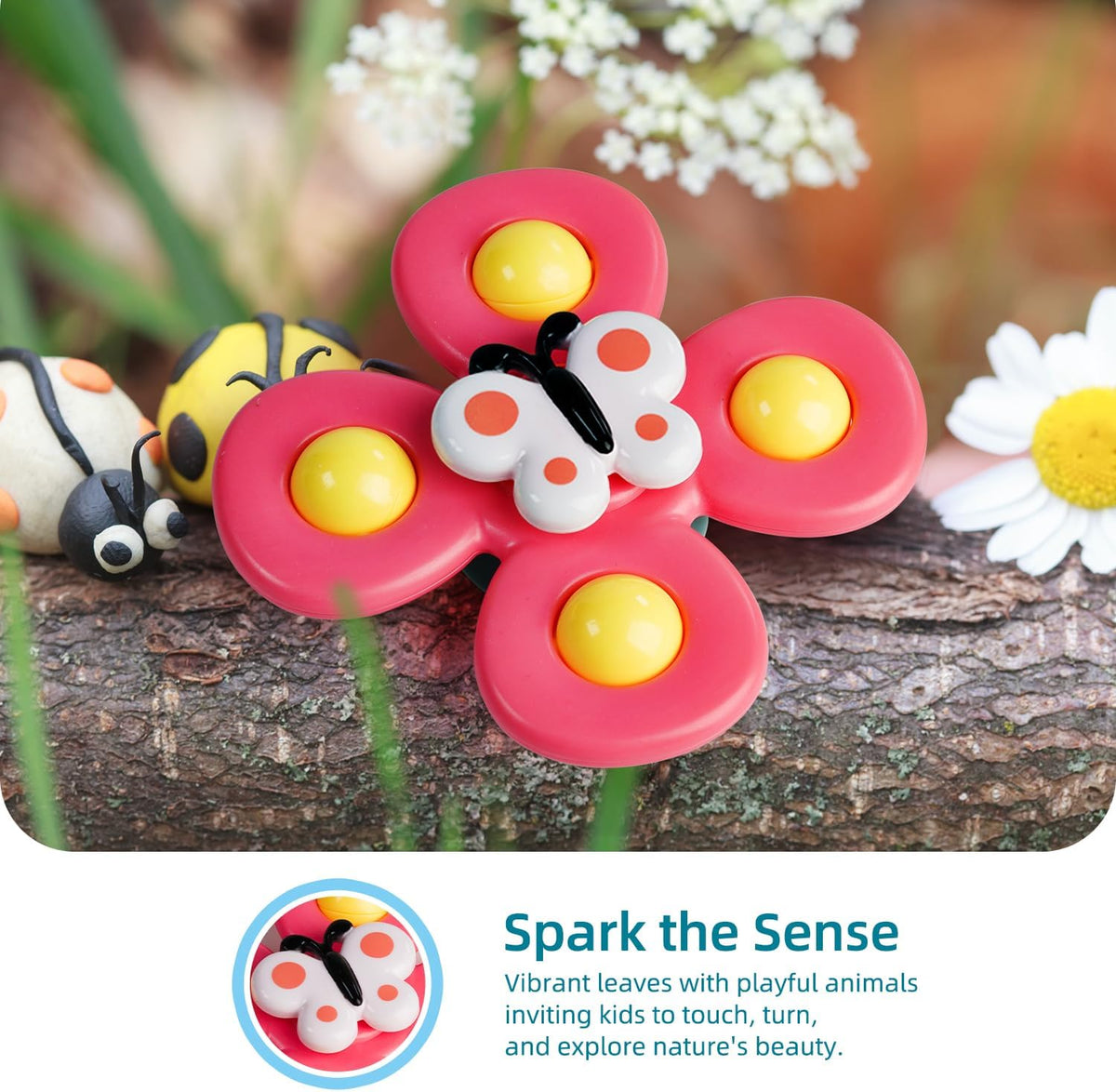 LiKee Strong Suction Cup Fidget Toys: Captivating Motion and Multi-Sensory Stimulation for Babies and Toddlers