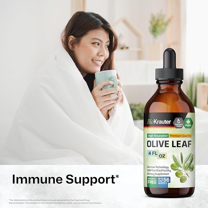 BIO KRAUTER Olive Leaf Tincture 4 Fl. Oz. & Cat's Claw Tincture 4 Fl. Oz.