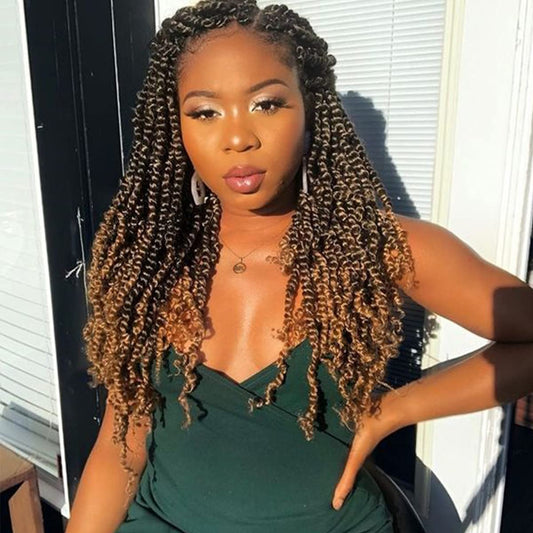 8 Packs Passion Twist Hair 14 Inch Pre-Twisted Passion Twist Crochet Hair Pre-Looped Crochet Braids For Women Passion Twists Bra