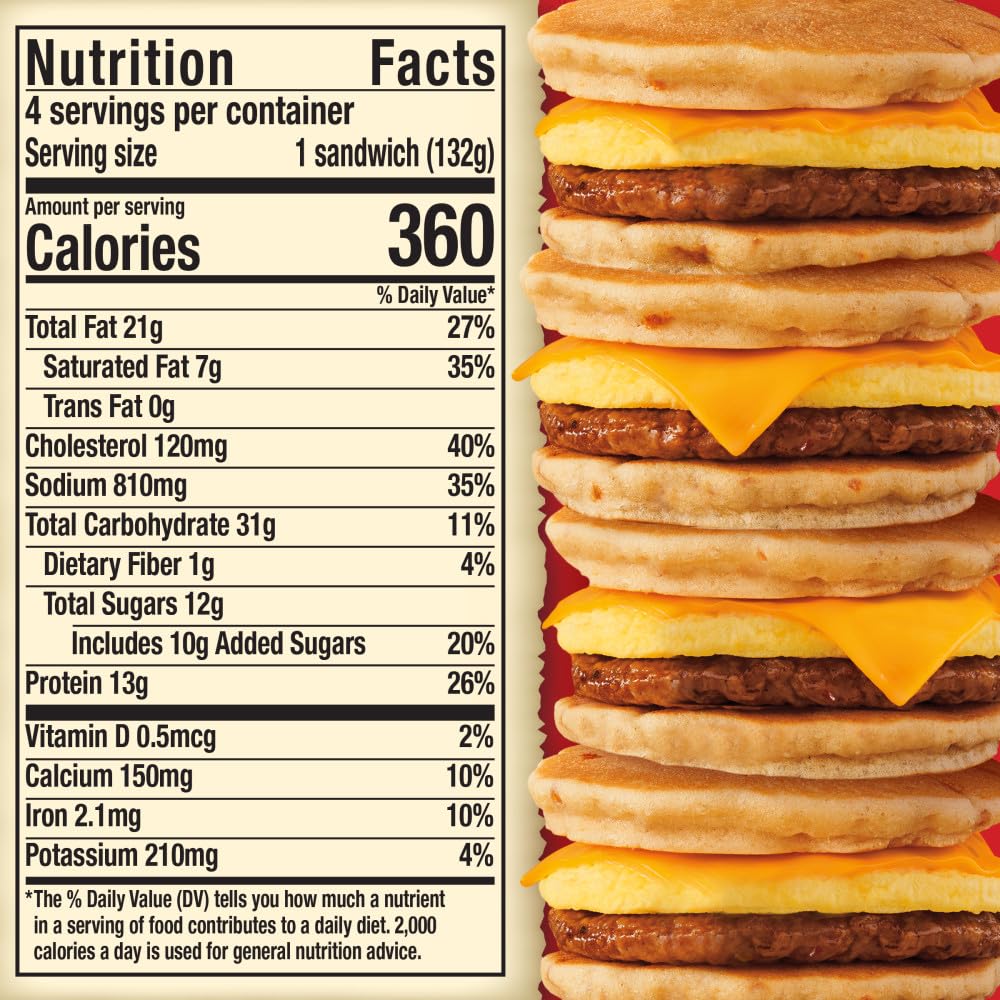 Jimmy Dean Maple Griddle Cake Sandwiches, 18.8 Oz