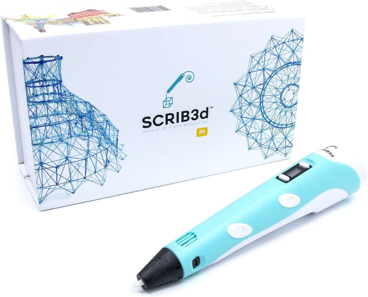 SCRIB3D P1 3D Printing Pen with Display and Starter Colors