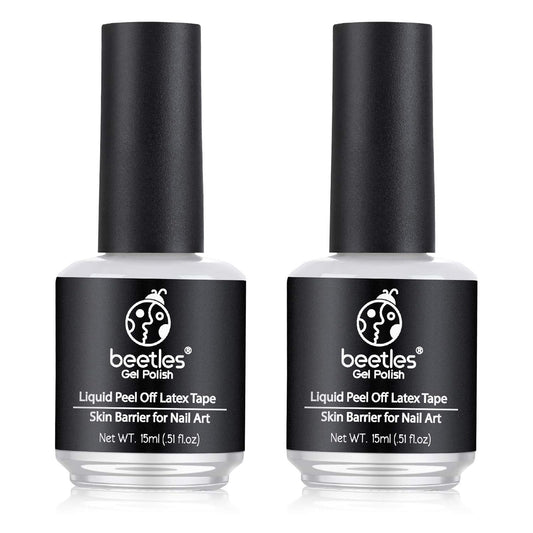 Beetles Gel Polish Latex Liquid Nail Simple Peel Off Cuticle Guard For Nail Polish Nail Art Liquid Latex Barrier Protector 2 * 1