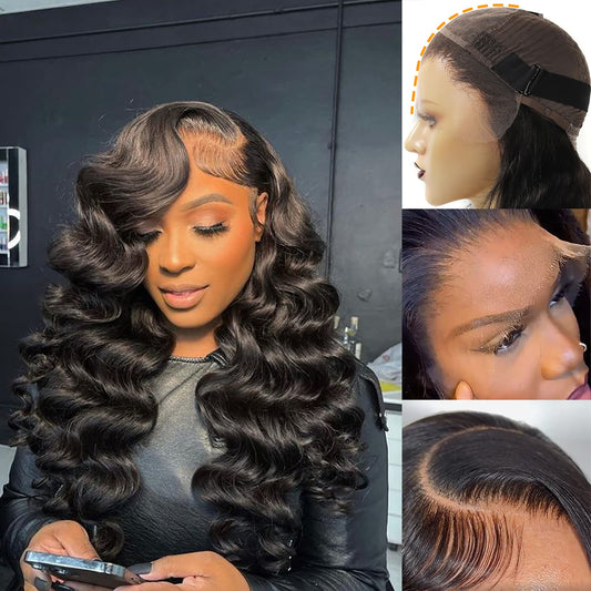 Beeos Ultra-Fitted Design 13X6 Skinlike Real Hd Lace Front Wig, True 180% Density 0.10Mm Ultra-Thin Hd Lace Pre-Plucked Bleached