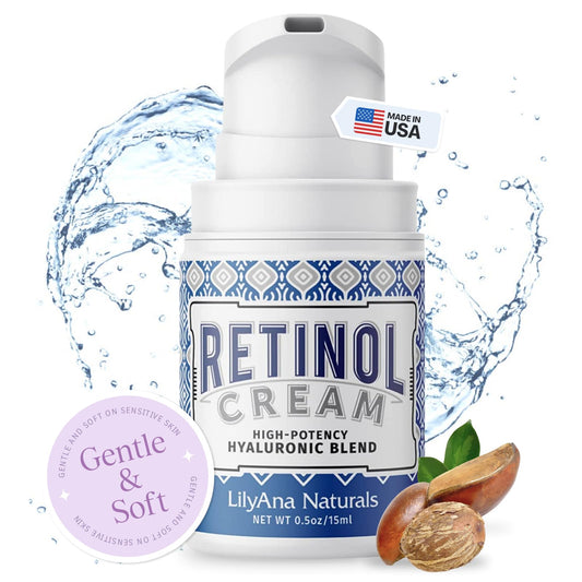 Lilyana Naturals Retinol Cream For Face - Made In Usa, Retinol Cream, Anti Aging Cream, Retinol Moisturizer For Face And Neck, W