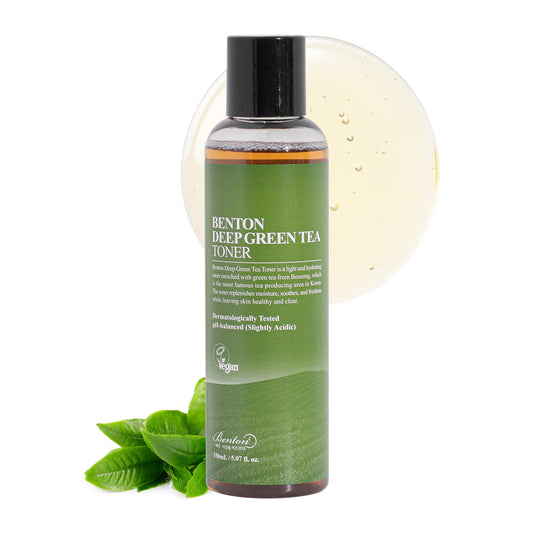 Benton Deep Green Tea Toner 150Ml (5.07 Fl.Oz) - Green Tea Toner For Face | Toner For Sensitive Skin | Korean Toner For Face | T