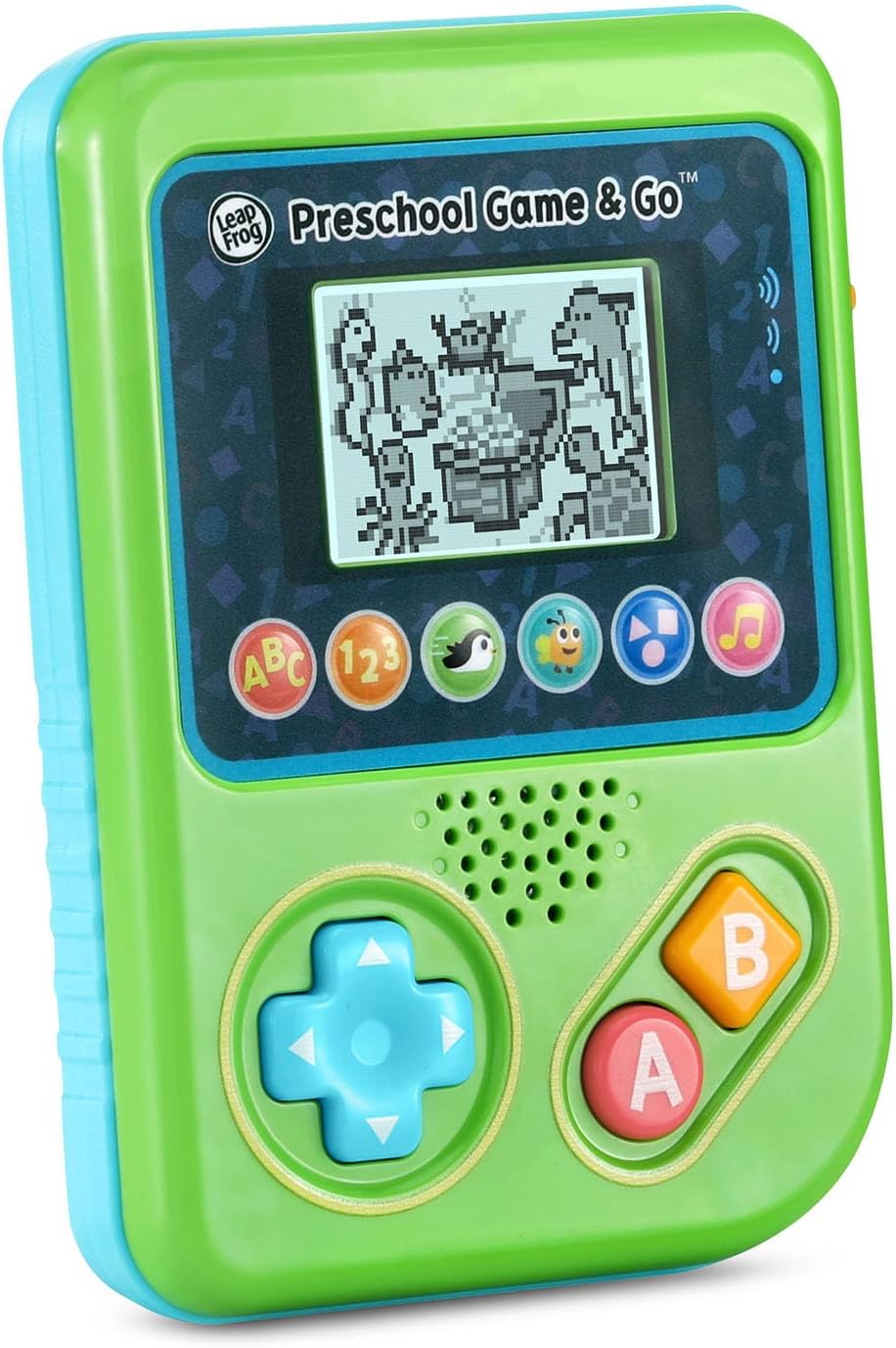 LeapFrog Preschool Game and Go Handheld Video Game Toy for Kids aged 2+ with Green Design