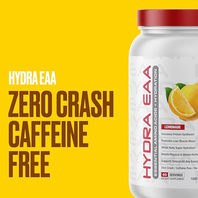 Metabolic Nutrition Hydra EAA, 1000g of Essential Amino Acids + Hydration, EAAs, BCAAs, Glutamine, Electorlytes, Coconut Water & Glycerol, Amazing Flavors (Watermelon, 1000g)