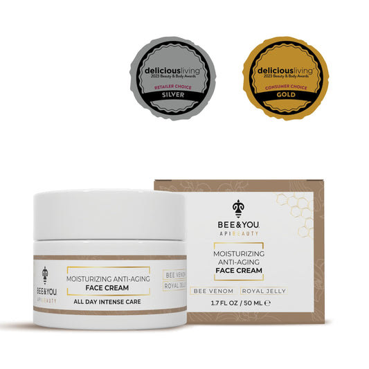BEE and YOU Anti Aging, Anti Wrinkle Face Cream, 1 Week Results, Fine Lines and Wrinkles Treatment, Moisturizer, Skin Care, Roya