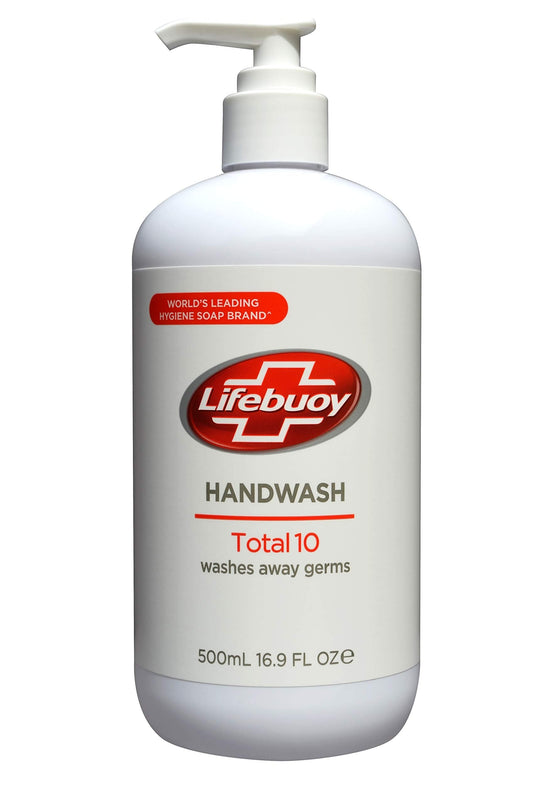 Lifebuoy Total 10 Hand Wash, 16.9 Fl Oz (500 Ml)