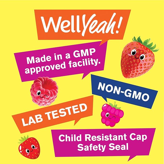 Zinc Gummies for Kids 15mg - 2 Month Supply - Gluten-Free, GMO-Free - Natural Berry Flavor - Supports Healthy Immune Function - 60 Gummies