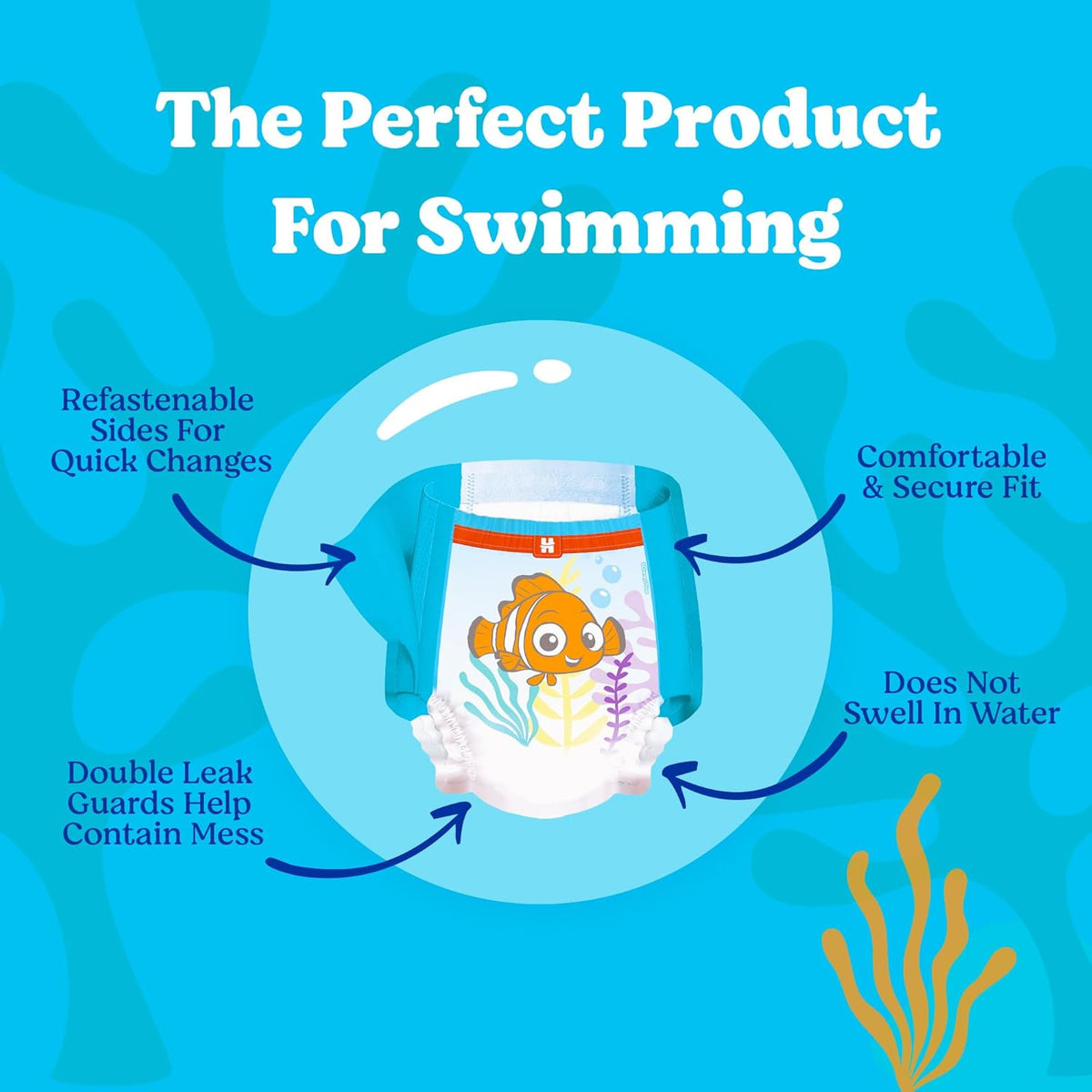Huggies Little Swimmers Swim Diapers Size 5-6, 17 Count