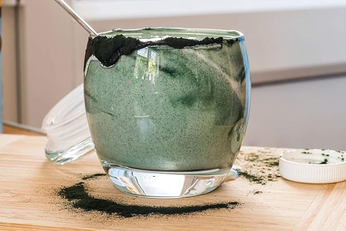 Food to Live Organic Chlorella Powder, 4 Pounds — Non-GMO, Kosher, Raw Green Algae, Vegan Superfood, Bulk, Pure Vegan Green Protein, Rich in Vitamins and Minerals, Great for Drinks, Broken Cell Wall
