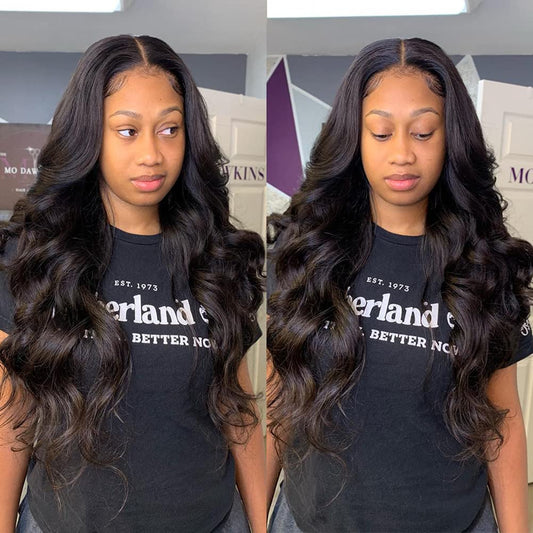 Aopusi Human Hair Bundles With Closure (22 24 26 28+20